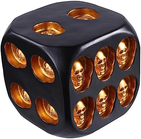 Alasum Skull Dice Ornaments Home Decoration Black Decor Teaching Dice Bar Dice Game Casino Dice Set Skull Dice Toy Party Presents Home Party Dice Desktop Display Sock 6 Alasum Skull Dice Ornaments Home Decoration Black Decor Teaching Dice Bar Dice Game Casino Dice Set Skull Dice Toy Party Presents Home Party Dice Desktop Display Sock - Image 6
