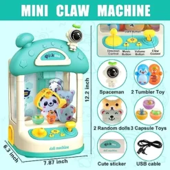 Claw Machine For Kids, Arcade Mini Vending Machines Candy Grabber With Prizes Arcade Games Machines For Home Electronic Claw Machine For Party Gifts For Girls Boys 4 5 6 7 8 9 10 11 12 Years Old -Classic Board Game Shop 51QSCVFmK6L