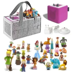 Portable Carrying Case Compatible With Toniebox Starter Set And Tonies Figurines,Travel Felt Cloth Musical Toy Folding Bag For Toniebox Accessories (Gray) -Classic Board Game Shop 51Qsj9AGi8L