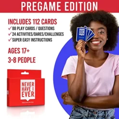 Never Have I Ever Pregame Edition Card Game Set | Fun Game Night Party Games For Adults, College Students | For 3+ Players | Ages 17 + -Classic Board Game Shop 51R1vDieFmL