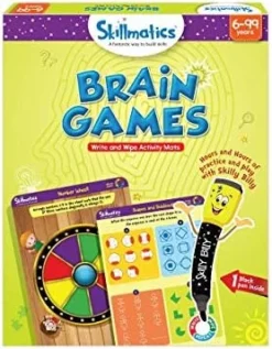 Skillmatics Educational Game - Boredom Buster, Reusable Activity Mats With Dry Erase Marker, Gifts, Travel Toy, Ages 3 To 6 -Classic Board Game Shop 51RZsfy3nZL. AC