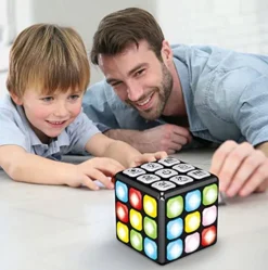 Light Up Cube Toy – Puzzle Game Machine-Memory Games For Kids Boys & Girls Ages 6 7 8 9 10-12 Years Old And Up – Holiday Or Birthday Gift Idea For Kids Teens – Top Travel Game (3x3x3 In) -Classic Board Game Shop 51TgnXEabVL