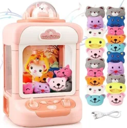 YOTOY Mini Claw Machine For Kids - Arcade Claw Game Machine, 20 Mini Plush Toys, Music And Light, Party Birthday Toys Gifts For Kids, Girls, Boys Age 3 4 5 6 7 8 Years Old -Classic Board Game Shop 51Uixs8Ni7L. AC
