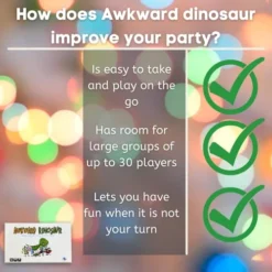 GENERIC Awkward Dinosaur Side-Splitting Party Improv Card Game For Family Night, Drama Classroom, Group Dates By Tri-Pop Games -Classic Board Game Shop 51VPE4QQuQL