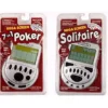 Handheld Games For Adults Gift Pack- Includes Mega Screen Solitaire Handheld Game And 7 In 1 Electronic Poker Games