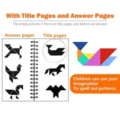 Travel Tangram Puzzle - Magnetic Pattern Block Book Road Trip Game Jigsaw Shape For Kids Toddlers Challenge IQ Educational Toy Gift Brain Teasers 360 Patterns【2 Set Of Tangrams】 11 Travel Tangram Puzzle - Magnetic Pattern Block Book Road Trip Game Jigsaw Shape For Kids Toddlers Challenge IQ Educational Toy Gift Brain Teasers 360 Patterns【2 Set Of Tangrams】 -Classic Board Game Shop 51XDDyqMYpL