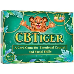Lupash Games CBTiger Therapy Card Game For Kids - Develop Social Skills - Practice Emotional Awareness - And Improves Anger Control - For Counselors, Therapists, Teachers,and Parents