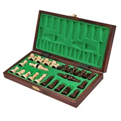 Wooden Travel Chess Set, Folding Portable Educational Toys, Gift For Boys Girls, 27x27cm -Classic Board Game Shop 51Yi6MWlMdL