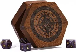UDIXI Wooden DND Dice Box, Rectangle Wooden Dice Box For Dice Storage, Walnut Dice Box With Slide Lid (Sword) -Classic Board Game Shop 51YtrkjB7kL. AC