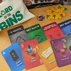 Lord Of The Bins Dedicated Deck Family Strategy Card Game To Learn Sustainability, Waste Segregation, Protecting The Environment, Eco-Friendly, 30 Mins, 2 To 6 Players -Classic Board Game Shop 51Z8Gc2HwwL