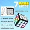 Rechargeable Magic Flashing 7 Activity Fun Cube Electronic Memory Game & Brain Training STEM Educational Cube, Focus & Attention Training, Handheld Game For Kids, Gift Toy For 6- 8 Yrs Boys & Girls