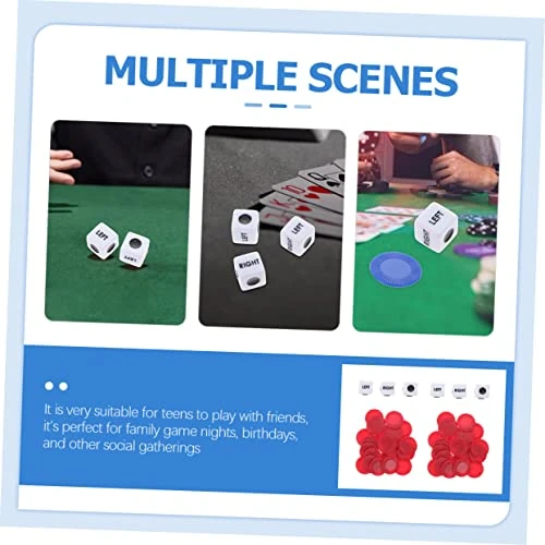 HOLIDYOYO Dice Game Chip 2 Sets Game Dice For Women Classic Center Right Dice Game Dice Set Right Left Center Game Dice Cool Gadgets For Teens Dice Games For Dice Games For Families Chip 1 HOLIDYOYO Dice Game Chip 2 Sets Game Dice For Women Classic Center Right Dice Game Dice Set Right Left Center Game Dice Cool Gadgets For Teens Dice Games For Dice Games For Families Chip