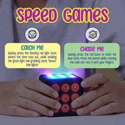 Light Up Cube Toy – Puzzle Game Machine-Memory Games For Kids Boys & Girls Ages 6 7 8 9 10-12 Years Old And Up – Holiday Or Birthday Gift Idea For Kids Teens – Top Travel Game (3x3x3 In) -Classic Board Game Shop 51aMfI3lWaL