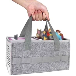 Portable Carrying Case Compatible With Toniebox Starter Set And Tonies Figurines,Travel Felt Cloth Musical Toy Folding Bag For Toniebox Accessories (Gray) -Classic Board Game Shop 51cdjr3wWVL