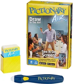 Mattel Games Pictionary Air Family Game For Kids & Adults With Light Pen And Clue Cards, Connect To Smart Devices (Amazon Exclusive)
