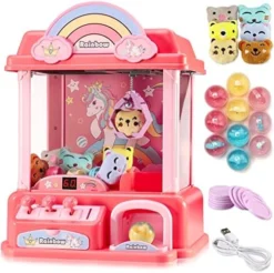 Mini Claw Machine For Kids|Electronic Arcade Game Indoor Toy For Tiny Stuff Small Fun Cool Things|Candy Vending Machine Toy,Unicorn Toys For Girls,Great Birthday Gift For 6 7 8 9 Year Old -Classic Board Game Shop 51eNW pWjL. AC