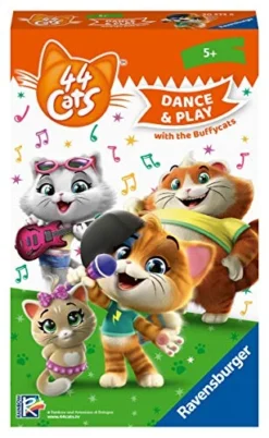 Ravensburger 20573-44 Cats: Sing And Dance With The Buffycats - A Search And Movement Game For Fans Aged 5 And Over