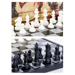 Magnetic Chess Set, 13inch International Chess Kit Folding Chessboard Practical Interesting Magnetic Travel Chess Set For Entertainment, Portable Travel Educational Learning Toys Gifts -Classic Board Game Shop 51ezrL5EQDL