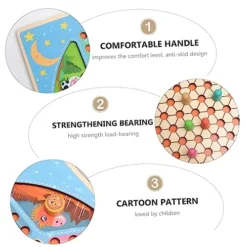 SAFIGLE 2 Sets Chess Flying Toy Kids Travel Toys Wooden Toys For Infants China 2 In 1 Flight Ladder Parent-Child Toy Wooden Beads Chinese Chess Game Set Chess Playing Game Ludo Travel -Classic Board Game Shop 51fRuJErWgL