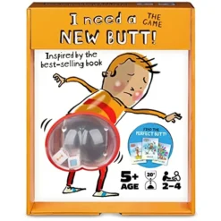 I Need A New Butt! The Game, Based On The Book With Butt Popper And Butt Cheek Tiles Fun Game For Family Game Night, For Kids Ages 5 And Up