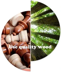 Chess, Chess Set For Adults Kids Magnetic Folding And Internal Storage, Brown Thick Wooden Chess, Portable Toy For Children And Young People, Puzzle/Gift -Classic Board Game Shop 51ias57227L