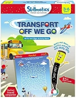 Skillmatics Educational Game - Boredom Buster, Reusable Activity Mats With Dry Erase Marker, Gifts, Travel Toy, Ages 3 To 6 -Classic Board Game Shop 51ilQIiD3gS. AC