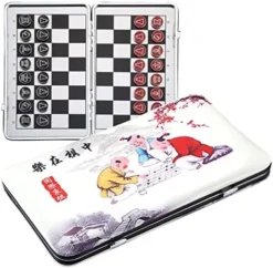 LANGWEI Chess Set, Magnetic Travel Pocket International Chess, Portable Leather Foldable Chessboard Alloy Piece Chessman Board Game Family Toy 15 LANGWEI Chess Set, Magnetic Travel Pocket International Chess, Portable Leather Foldable Chessboard Alloy Piece Chessman Board Game Family Toy -Classic Board Game Shop 51iyk0kUPAL. AC