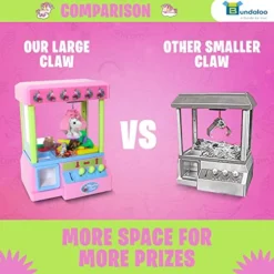 Bundaloo Claw Machine Arcade Game With Sound, Unicorn Themed Mini Candy Grabber Prize Dispenser Vending Toy For Kids, Boys & Girls -Classic Board Game Shop 51j3IOmnr6L