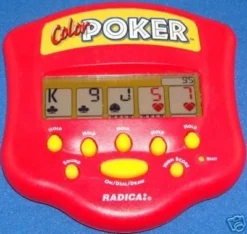 Radica Color Poker Handheld Game(1999 Version, Radica)