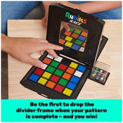 Rubik’s Race, Classic Fast-Paced Strategy Sequence Brain Teaser Travel Board Game Two-Player Speed Solving Face-Off, For Adults & Kids Ages 7 And Up -Classic Board Game Shop 51l8ex7oZCL