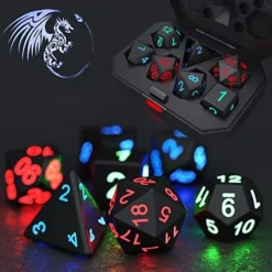 Dungeons And Dragons Dice Set Rechargeable DND Dice With Charging Box For MTG,Role Playing Table Games, RPG Polyhedral Dice Set -Classic Board Game Shop 51l9YtXQ4zL. AC