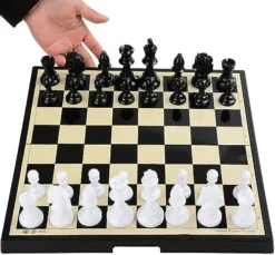 Chess Portable Folding Magnet Chess Set With Folding Chess Borad, Enlightenment Chess Game Educational Toy For Kids And Adults Portable Travel Chess -Classic Board Game Shop 51lKpiNviCL. AC