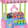 Bundaloo Claw Machine Arcade Game With Sound, Unicorn Themed Mini Candy Grabber Prize Dispenser Vending Toy For Kids, Boys & Girls
