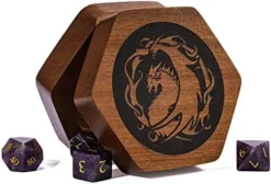 UDIXI Wooden DND Dice Box, Rectangle Wooden Dice Box For Dice Storage, Walnut Dice Box With Slide Lid (Sword) -Classic Board Game Shop 51oL2OMSSQL. AC