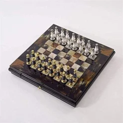 ZWJ International Chess Set Magnetic Chess Board International Chess Gold And Sier Pieces With Storage Game Toy Set For Travel Outdoor Indoor Kids Adult Children -Classic Board Game Shop 51oOIEyZhDL