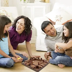 Shut The Box Game Wooden 4 Player, Classic Board Game For Kids & Adults, Educational Math Learning Toy, Table Dice Game For The Party Family Or Bar - 12 Inch With 8 Dice -Classic Board Game Shop 51q9dFom4NL