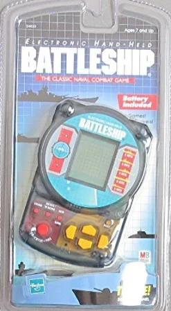 BATTLESHIP Electronic HAND HELD GAME Handheld Classic NAVAL COMBAT W 3 GAMES & SOUND Effects (1999 Hasbro)