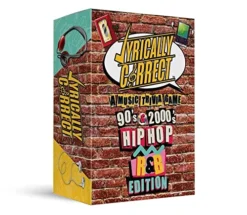 Lyrically Correct 90's And 2000's Hip Hop And R & B Music Trivia Card Game |Multi-Generational Family Gatherings, Adult Game Night And Fun Trivia