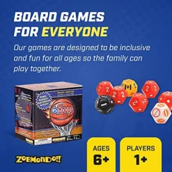 Zobmondo!! GoHoops Basketball Dice Game, Play Basketball Anywhere With Fun, Portable Custom Dice Set For Adults And Kids Ages 6+ -Classic Board Game Shop 51qsRdXiLhS