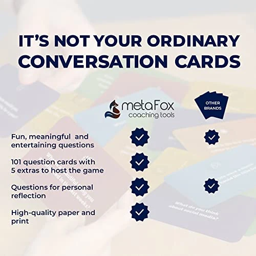 MetaFox About Us Conversation Starters | 101 Getting To Know You Questions | Fun And Deep Conversation Cards Game For Friends, Family, Teammates (English) 6 MetaFox About Us Conversation Starters | 101 Getting To Know You Questions | Fun And Deep Conversation Cards Game For Friends, Family, Teammates (English) - Image 6