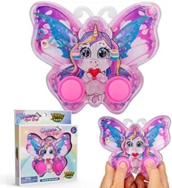 YoYa Toys Mermaid Butterfly Water Ring Toss Handheld Game - Water Games For Kids Handheld With Underwater Princess, Classic-Style Retro Water Game, Portable & Travel-Friendly Handheld Games For Kids -Classic Board Game Shop 51sLakcgNWL. AC