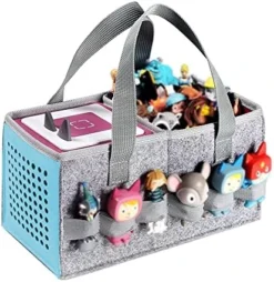 Portable Carrying Case Compatible With Toniebox Starter Set And Tonies Figurines,Travel Felt Cloth Musical Toy Folding Bag For Toniebox Accessories (Gray) -Classic Board Game Shop 51sWKgryChL. AC