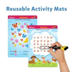 Skillmatics Educational Game - Boredom Buster, Reusable Activity Mats With Dry Erase Marker, Gifts, Travel Toy, Ages 3 To 6 -Classic Board Game Shop 51tJESQNl3L