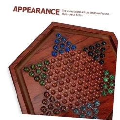 Glass Marbles 1 Set Hexagonal Wood Checkers Plate Kidcraft Playset Travel Chess Board Toys For Travel Chinese Travel Board Game Kids Toy Wooden Chess Set Glass -Classic Board Game Shop 51tKTFSA7GL
