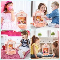 YOTOY Mini Claw Machine For Kids - Arcade Claw Game Machine, 20 Mini Plush Toys, Music And Light, Party Birthday Toys Gifts For Kids, Girls, Boys Age 3 4 5 6 7 8 Years Old -Classic Board Game Shop 51tKx9TeoyL