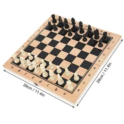 3‑in‑1 Chess,Checkers And Backgammon Combo Game Set, Wooden Portable Folding Board Travel Tabletop Game Educational Learning Toys For Teens And Adults(29 X 29cm) -Classic Board Game Shop 51tc0xcJtRL
