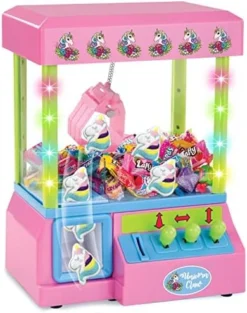 Bundaloo Claw Machine Arcade Game With Sound, Unicorn Themed Mini Candy Grabber Prize Dispenser Vending Toy For Kids, Boys & Girls -Classic Board Game Shop 51tnivRL54L. AC