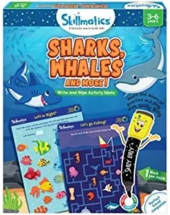 Skillmatics Educational Game - Boredom Buster, Reusable Activity Mats With Dry Erase Marker, Gifts, Travel Toy, Ages 3 To 6 -Classic Board Game Shop 51w8eOdlrOL. AC