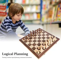 GXBCS Chess Set Lightweight Travel Portable Folding Chess Board Game Educational Toy Kit (Size : 40cm ) -Classic Board Game Shop 51wA9s5I1AL