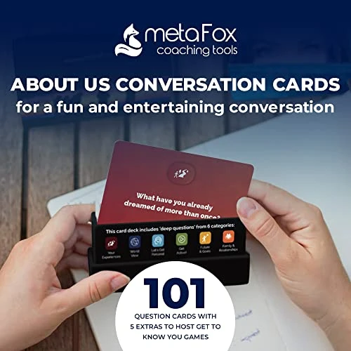 MetaFox About Us Conversation Starters | 101 Getting To Know You Questions | Fun And Deep Conversation Cards Game For Friends, Family, Teammates (English) 2 MetaFox About Us Conversation Starters | 101 Getting To Know You Questions | Fun And Deep Conversation Cards Game For Friends, Family, Teammates (English) - Image 2